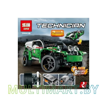 Конструктор Lepin 20003b Зеленый гоночный автомобиль с PF (1280 деталей) картинка 3